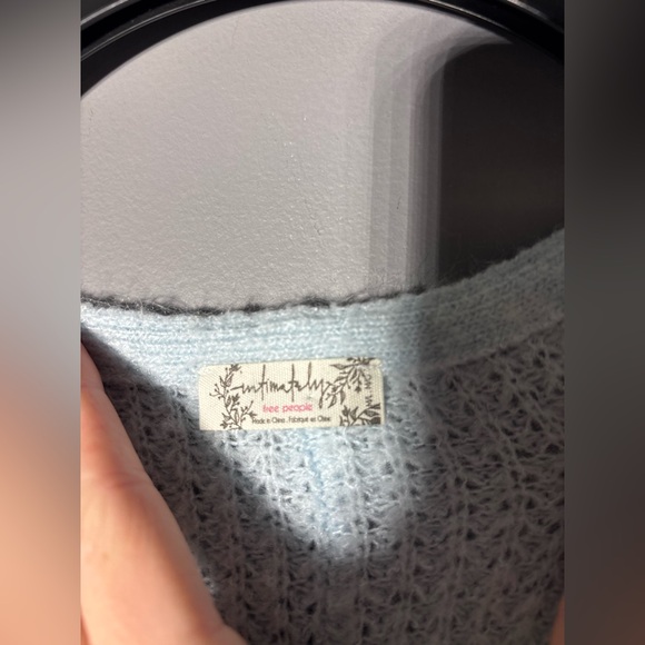 Intimately Free People C.O.Z.Y Waffle Wool Blend Pullover Size M/L - Picture 3 of 5